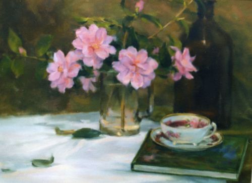 Spring Still Life with Camellia